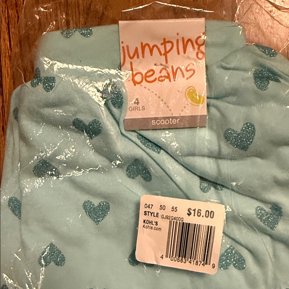 Jumping Beans Light Blue Heart Print Scooter